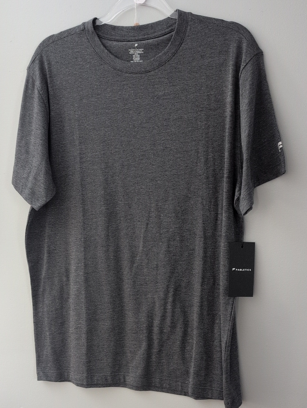 Fabletics Men’s Heather Charcoal Short-Sleeve Tee